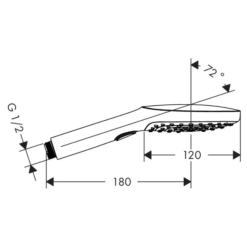 Hansgrohe Raindance Select E rankinis dušas 120 3jet 26520000