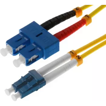 Helos - LWL Patchkabel - SC Duplex- LC Duplex - 7.5 m - 9/125 Mikrometer - OS2 - gelb