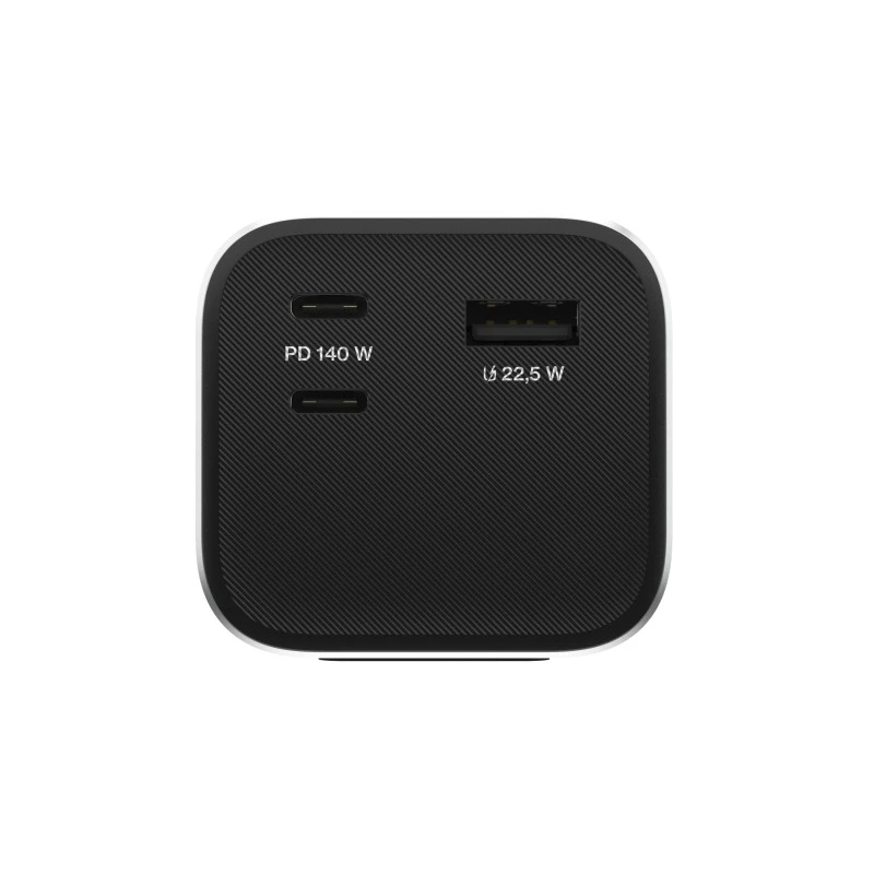 Nešiojama baterija Green Cell PBGC25UD, 25200 mAh, Li‑Ion, 140 W bendra galia, 2× USB‑C + 1× USB‑A, OLED ekranas, aliuminis korpusas