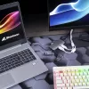 Daugiafunkcis adapteris Sharkoon USB 3.0 Type C 3.2 Gen 1 Pilkas