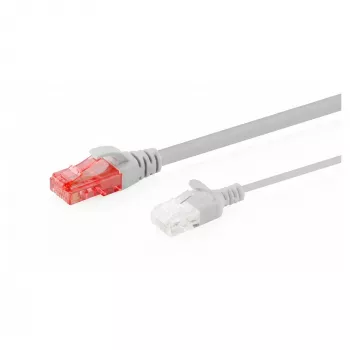 komutacinis kabelis DIGITUS CAT6 U-UTP plonas, 3 m, pilkas