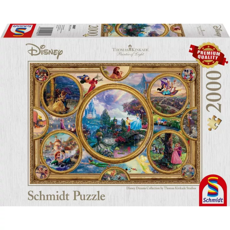 Dėlionė Schmidt Spiele Thomas Kinkade Studios Disney Dreams Collection 2000 dalių
