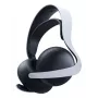 Sony PULSE Elite ausinės, laidinės ir belaidės, ant galvos, žaidimams, Bluetooth, įkrovimo stovas, juodos, baltos