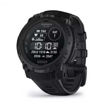 Išmanusis laikrodis GARMIN Instinct 3 45mm Solar Tactical Edition Juoda — 45 mm, saulės energijos įkrovimas, GPS, širdies ritmo monitorius