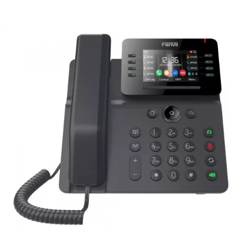 IP telefonas Fanvil V64 juodas 12 linijų LCD Wi-Fi