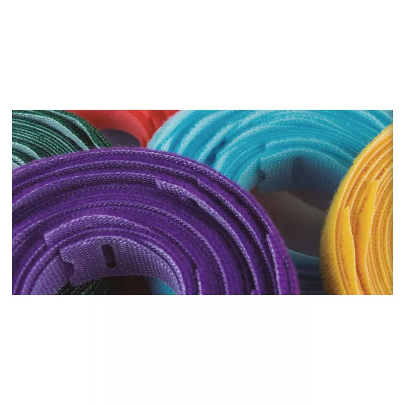 Velcro atsegamas ONE-WRAP kabelių raištis, polipropilenas/Velcro, geltonas, 200 × 13 mm, 25 vnt.