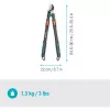 Gardena žirklės-šakų pjoviklis TeleCut Pro L pilka/turkio 65cm - 90cm (12041-88)