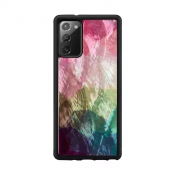 Apsauginis telefono dėklas iKins Samsung Galaxy Note 20 — vandens gėlė, juodas
