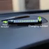 Laikina automobilio stovėjimo kortelė Tellur TLL171251 — metalinė juoda, rodo du telefono numerius