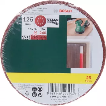 Bosch 2 607 019 497 šlifavimo priedas 25 vnt. Šlifavimo lapelis