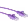 ACT baltas 1,5 metro LSZH U/UTP CAT6 duomenų centro plonas komutacinis kabelis su apsauga nuo užkliuvimo su RJ45 jungtimis