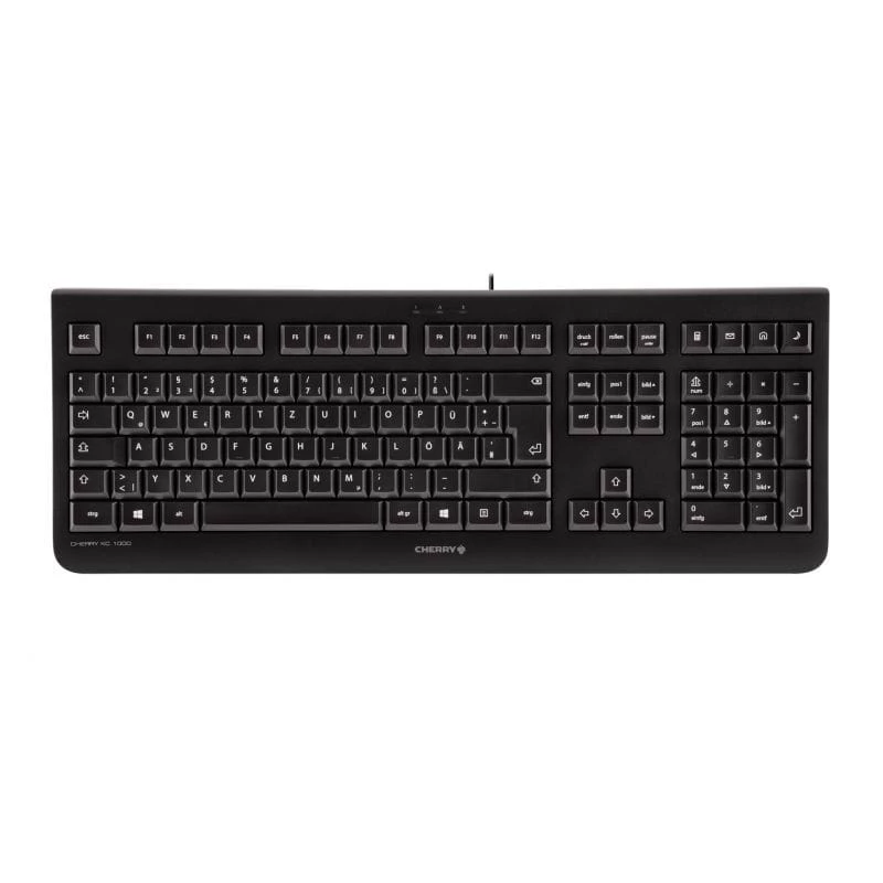 Klaviatūra CHERRY KC 1000 universali USB čekų juoda
