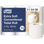 Tualetinis popierius Tork Premium Extra Soft Conventional T4 — 4 sluoksnių ritinėliai 9,7 cm x 19,1 m, pakuotėje 6 vnt.