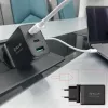 Sieninis pakrovėjas Tellur TLL151451 65W, 3 prievadai (2x USB-C, 1x USB-A)
