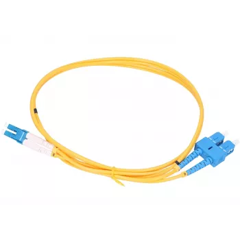 Vienmodis šviesolaidinis komutacinis kabelis Extralink SC/UPC į LC/UPC G.652D 3,0 mm dvipusis 3 m PVC