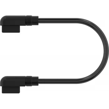 Corsair iCUE LINK kabelis 2x 135mm su plonais 90A° jungtimis, juodas