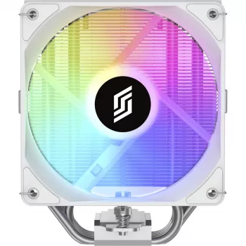 CPU aušintuvas Silentware Bora RGB White su 120mm PWM ARGB ventiliatoriumi, 215W TDP, suderinamas su AM5 ir LGA1851