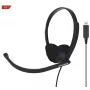 Koss CS200 USB ausinės su galvos lankeliu ir laidu, skambučiams/muzikai, USB Type-A, juodos