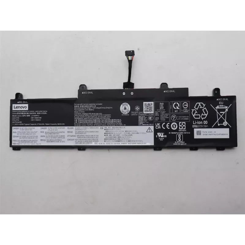 Vidinė nešiojamojo kompiuterio ličio jonų baterija Lenovo 42Wh modelis 5B11H56431