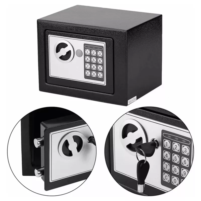 Extralink Home S-406 elektroninis seifas su kodu ir raktais