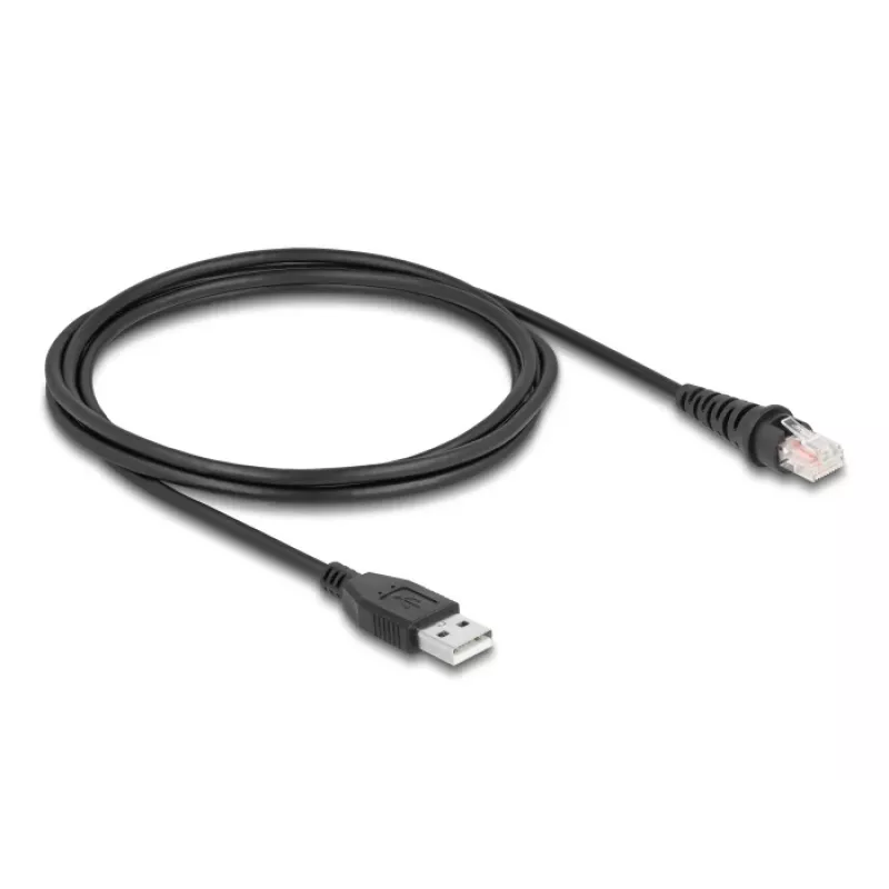 DeLOCK RJ50 į USB 2.0 Type-A brūkšninių kodų skaitytuvo kabelis 2 m