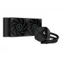 All-in-one skystas aušintuvas DeepCool LS520S — 120 mm ventiliatoriai, 500–2250 aps./min., juodas, palaiko LGA1700/AM5/TR4