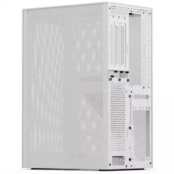 Kompiuterio korpusas SSUPD Meshlicious Full Mesh PCIE 4.0 Edition Mini-ITX – baltas