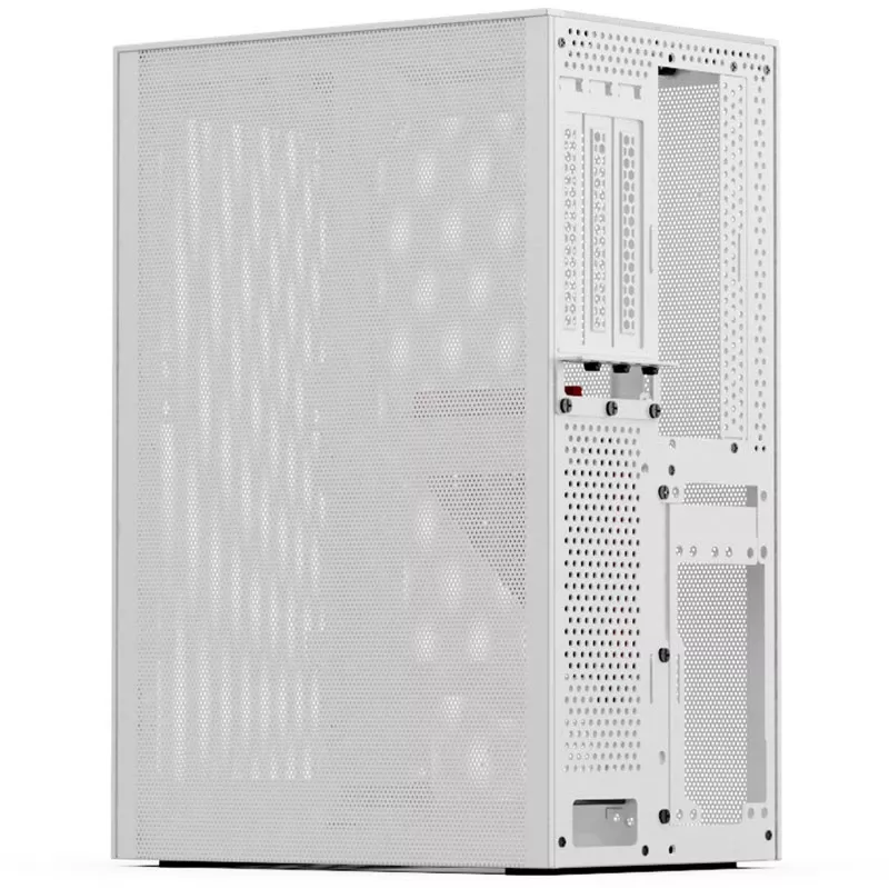 Kompiuterio korpusas SSUPD Meshlicious Full Mesh PCIE 4.0 Edition Mini-ITX – baltas