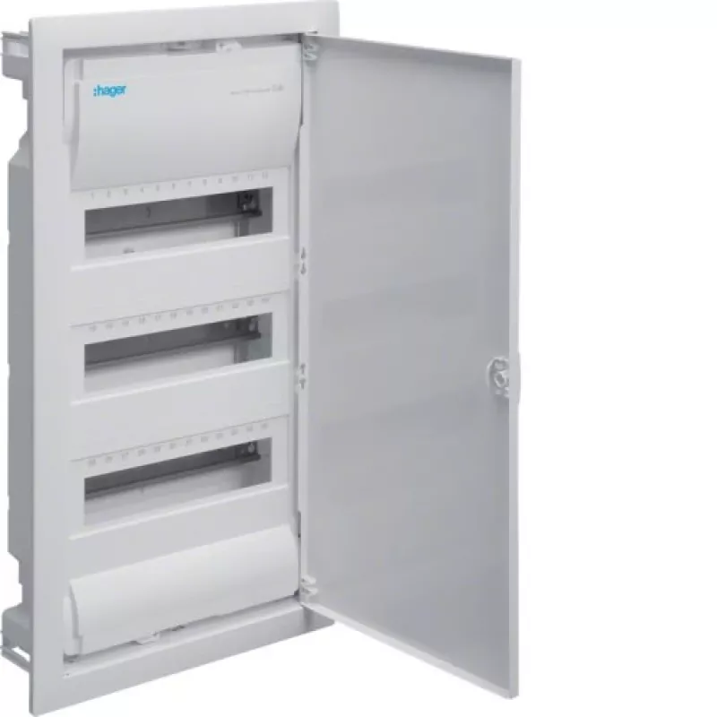 Hager VU36NE elektros spinta IP30 Plotis 348 mm Gylis 94.5 mm Aukštis 630 mm