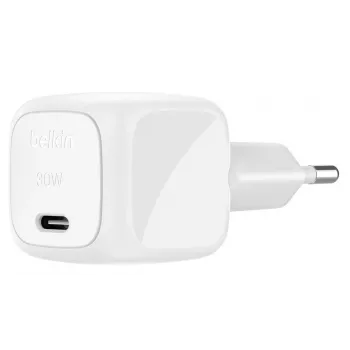 Belkin BoostCharge nešiojamam kompiuteriui, išmaniajam telefonui, planšetei, baltas, AC greitasis įkrovimas, vidaus naudojimui