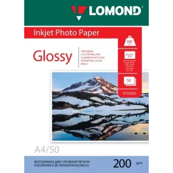 Lomond Photo Inkjet Paper Glossy 200 g/m² A4, 50 lapų