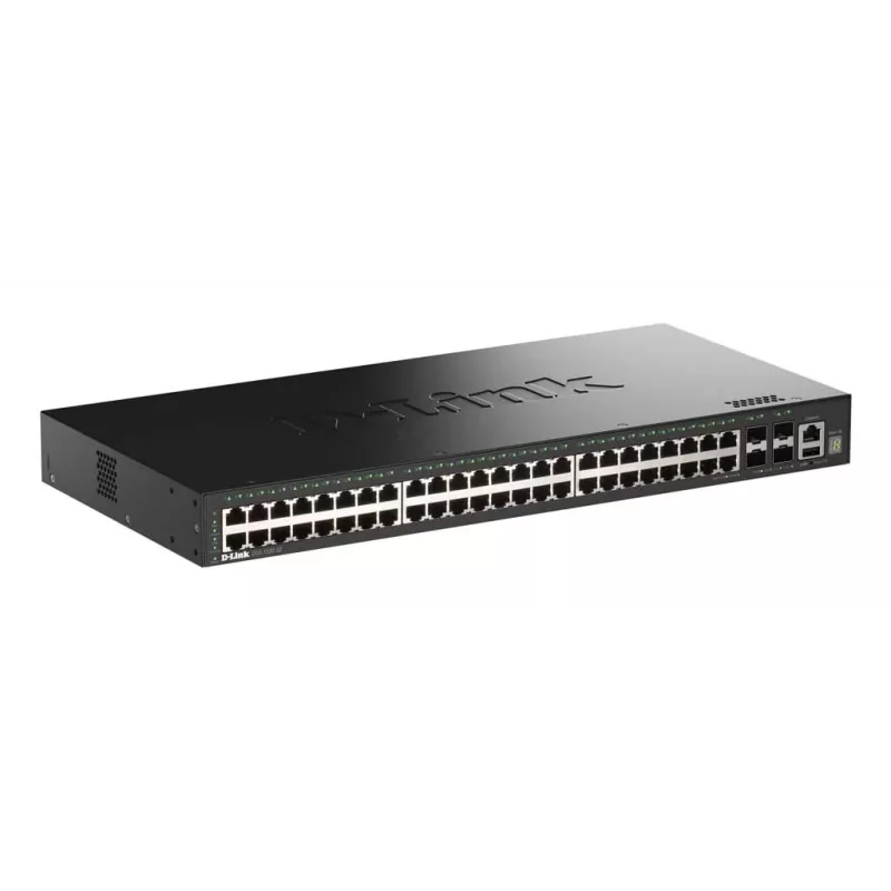 D-Link 52 prievadų gigabito jungiamas išmanusis valdomas komutatorius su 4 x 10G SFP+ prievadais