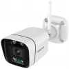 Foscam V8P Wi-Fi stebėjimo kamera balta 8MP (3840x2160), dviejų juostų Wi-Fi, integruotas prožektorius ir signalinė sirena (V8P-W)