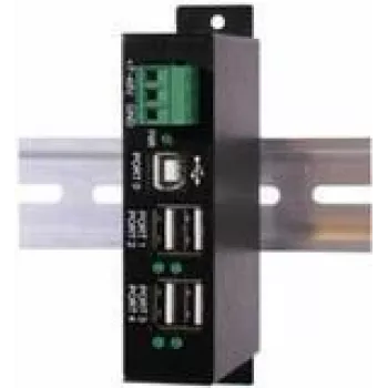 EXSYS EX-1163HMS-WT 4 prievadų USB 2.0 HUB apsauga nuo viršįtampių ir išplėstas temperatūros diapazonas