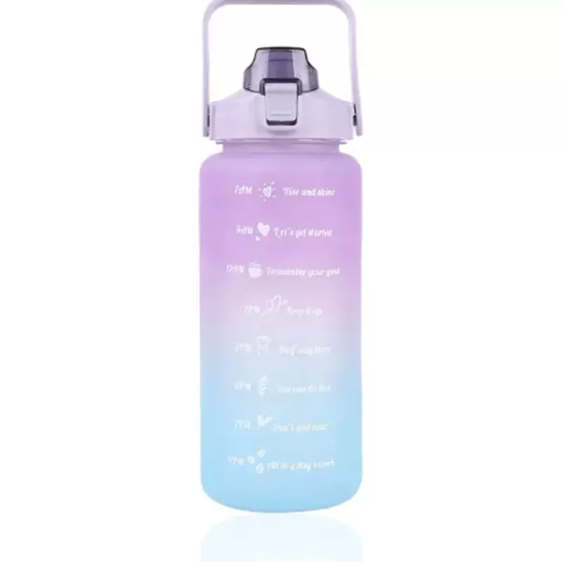 Extralink Motivational Bottle, vandens butelis, 2000 ml, violetinė-mėlyna, BUT-992