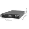 Qoltec 52285 nepertraukiamo maitinimo šaltinis (UPS) Dvigubo keitimo (Online) 1 kVA 1000 W 2 AC išėjimai