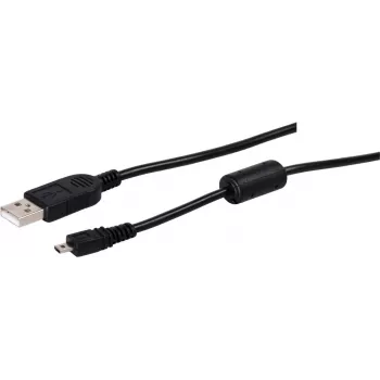 USB A į Mini USB 2.0 8 kontaktų kabelis ShiverPeaks 1,5 m – duomenims ir įkrovimui