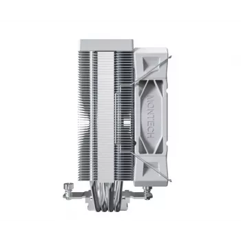 CPU aušintuvas Montech NX400, 120 mm ventiliatoriai, baltas, matmenys 156×74×120 mm, TDP 270 W