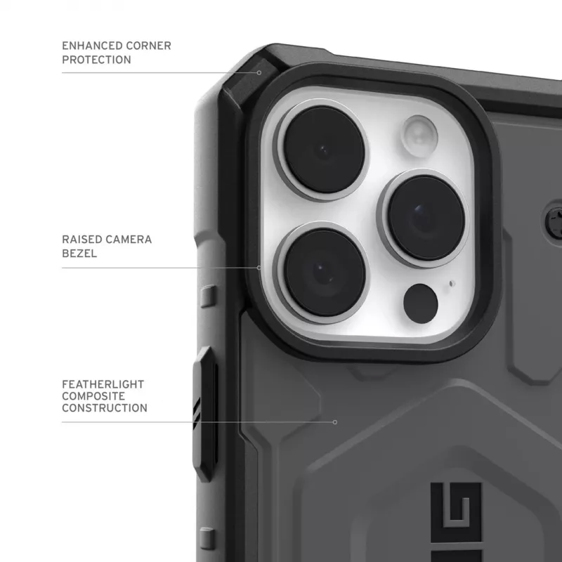 Urban Armor Gear Pathfinder mobiliojo telefono dėklas 16 cm (6.3) Dangtelis Sidabrinis