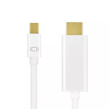 Mini DisplayPort į HDMI 4K, balta, 1m