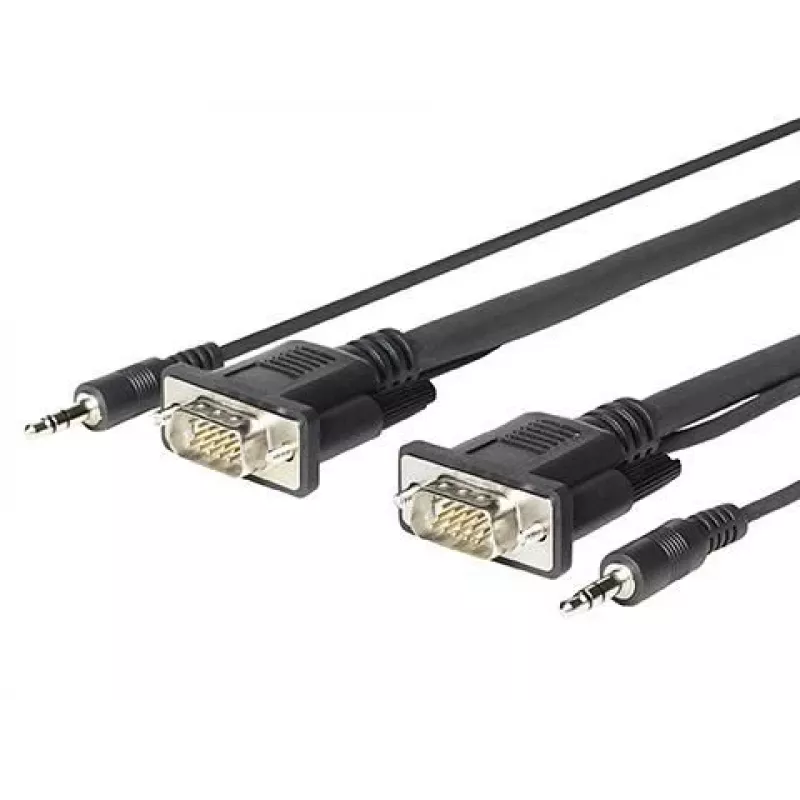 Vivolink PROVGAMCS1.8 vaizdo kabelio adapteris 1,8 m VGA (D-Sub) + 3,5 mm juoda
