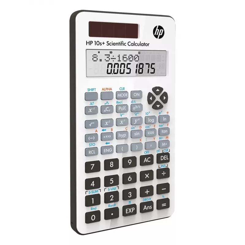 Mokslinis skaičiuotuvas HP 10s+ — 240 funkcijų, 2 eilučių ekranas