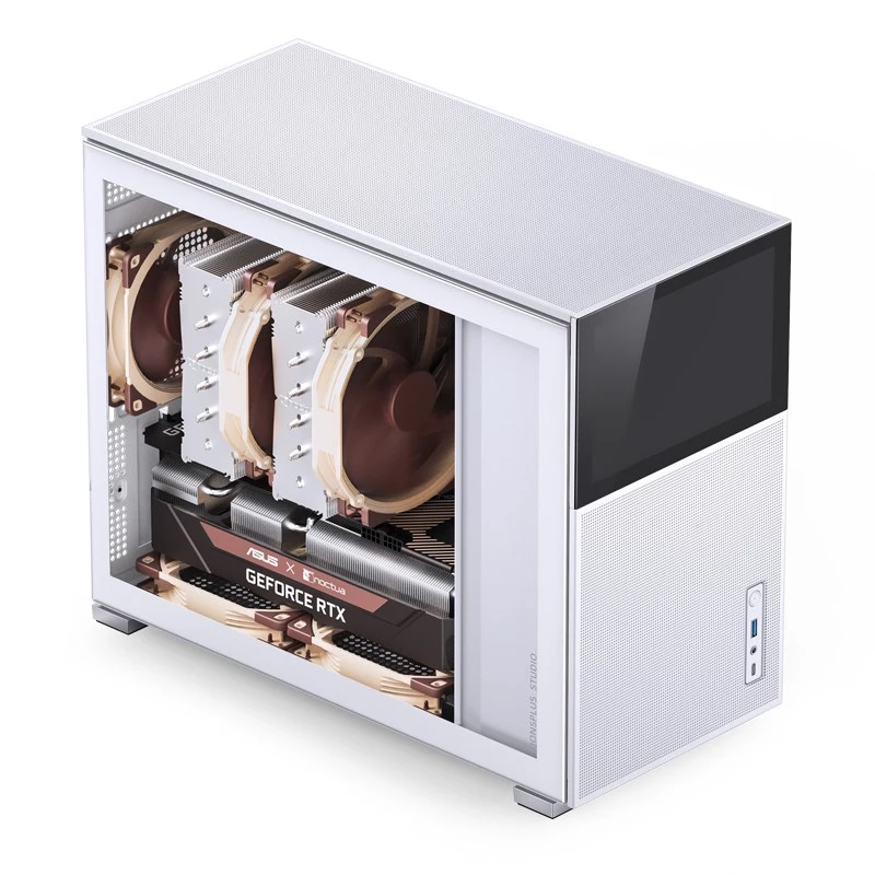 Kompiuterio korpusas Jonsbo D31 MESH Midi Tower baltos spalvos