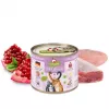 Drėgnas kačių maistas Fox4Pets DeliCATessen ėriena ir kalakutiena 200 g — pilnavertis suaugusių kačių maistas, baltymai 10,6%, riebalai 6,5%, drėgmė 78%