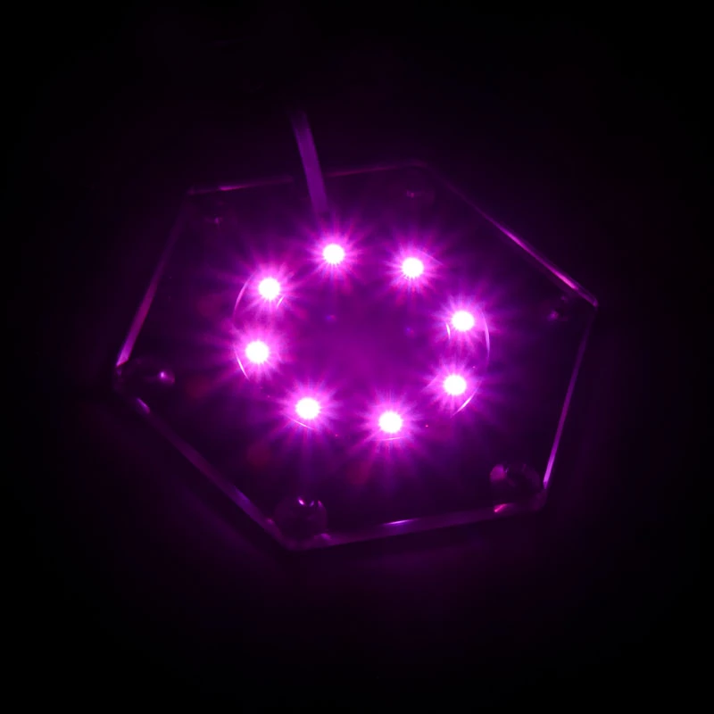 Montavimo rinkinys BitsPower Hexagon BP-WTHU-RGB — permatomas akrilas, 91,4×80×6,5 mm