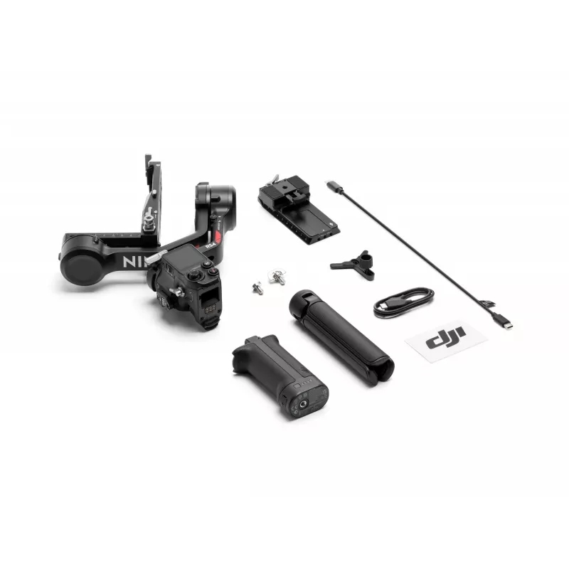 Rankinis kameros stabilizatorius DJI RS4, aliuminio korpusas, 12 val. baterija, 1,066 kg, juodas