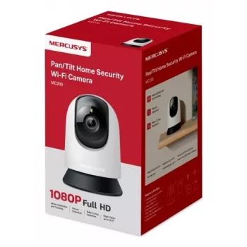 Vidinė stebėjimo kamera MERCUSYS MC200 Full HD 1080p, 87° matymo laukas, 30 kadr./s, naktinis matymas 12 m, MicroSD iki 512 GB