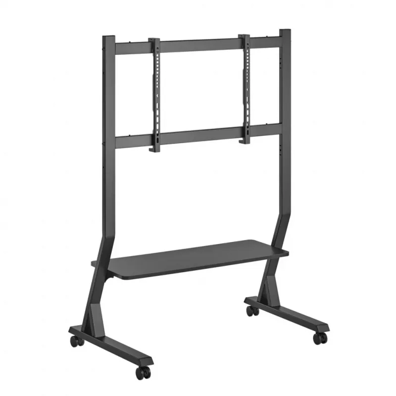 Mobilus TV stovas ART STO SD-22 45–90 colių ekranams, VESA 100×100–800×400, apkrova 60 kg, plienas, ratukai