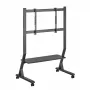 Mobilus TV stovas ART STO SD-22 45–90 colių ekranams, VESA 100×100–800×400, apkrova 60 kg, plienas, ratukai