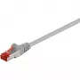 Wentronic Goobay CAT 6 komutacinis kabelis, S/FTP (PiMF), pilkas, 10 m - LSZH be halogenų, varis (50891)